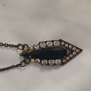 Sorrelli 18 in. black / rhinestone pendant necklace